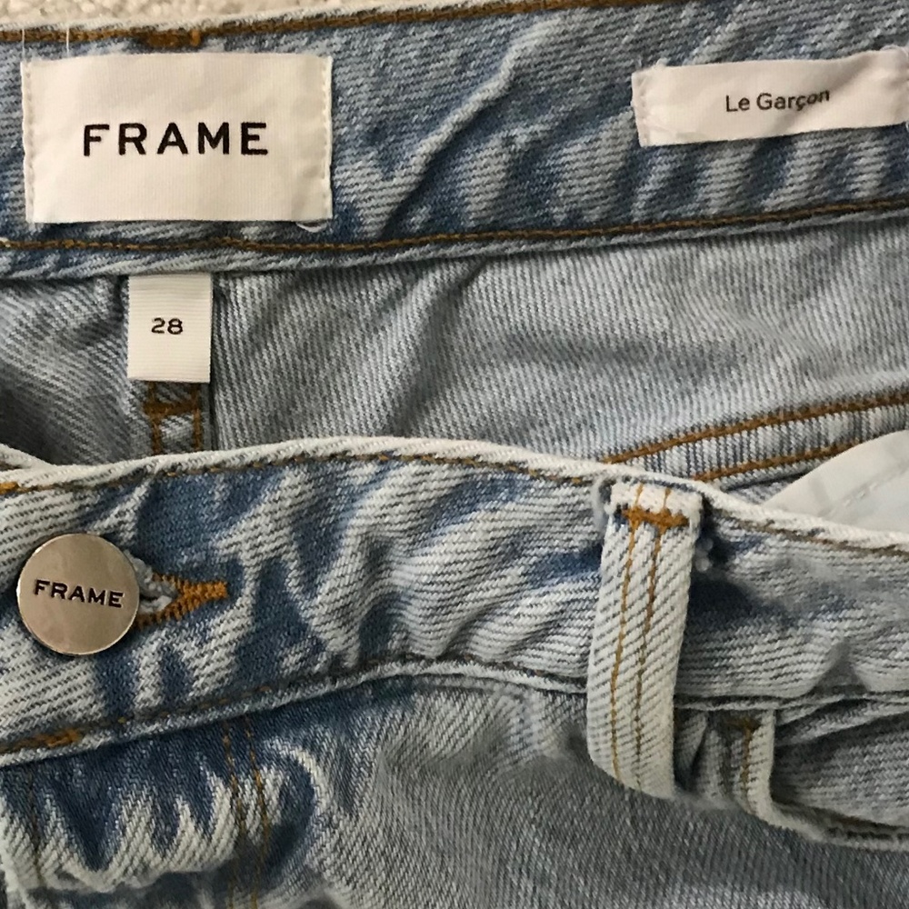 Frame Le Garçon Distressed Jeans - Picture 2 of 5